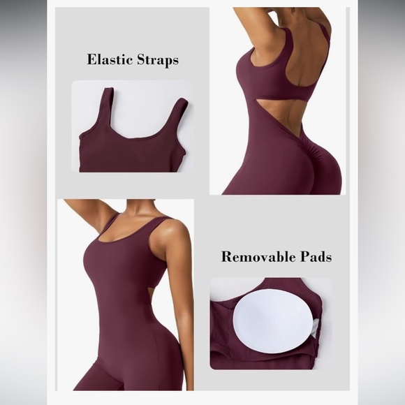 Backless flared jumpsuit - Picture 2 of 3